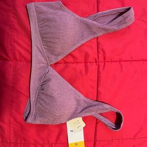 Jockey Purple Swim Bra with Seamless Design and Wide Straps